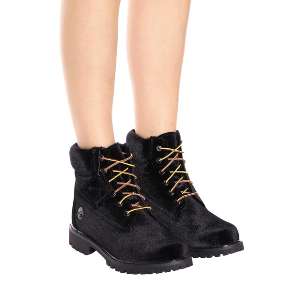 OFF-WHITE x Timberland Velvet Hiking Boots Virgil Abloh - Picture 6 of 14